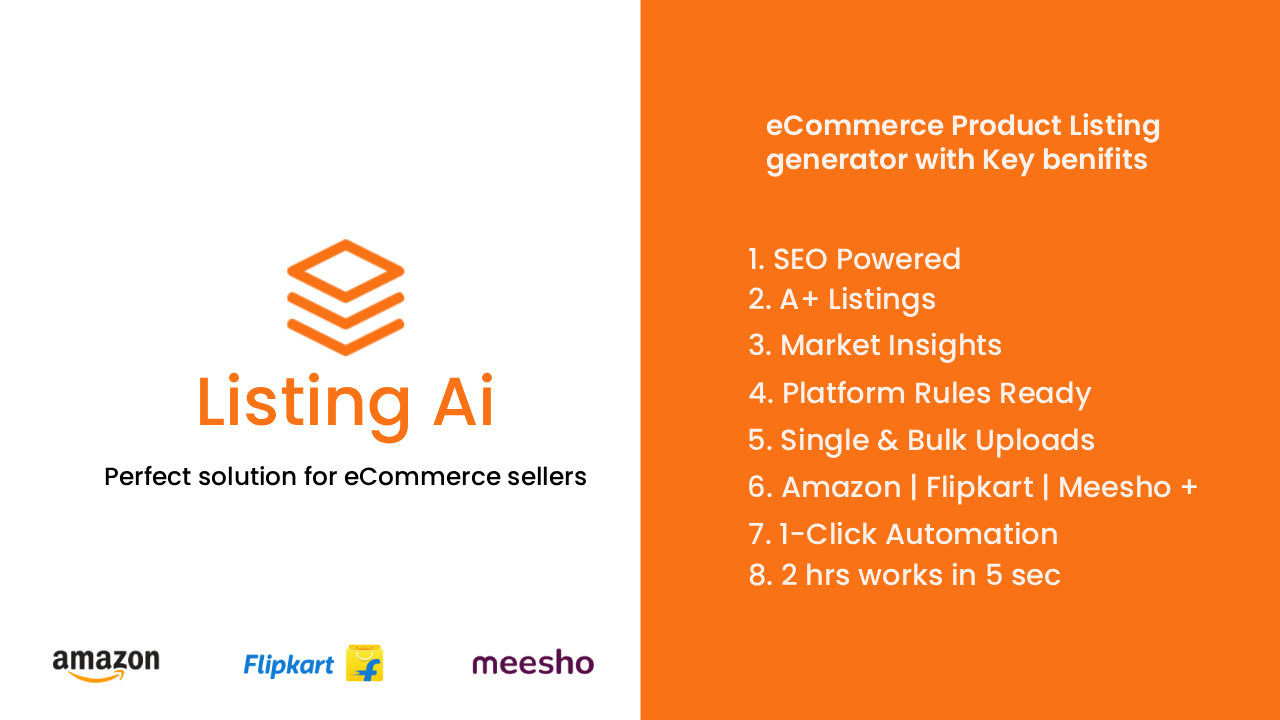 Screenshot of the Listing.Ai application dashboard